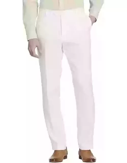 Tommy Hilfiger Modern Fit Men's Suit Separates Linen Pants White