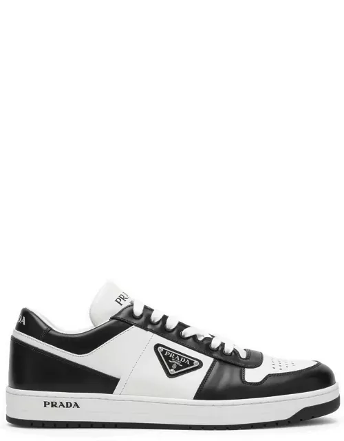 Whitte/Black leather trainer Downtown