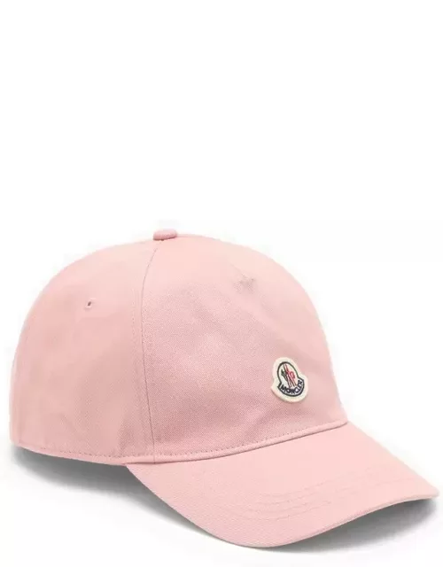 Pink baseball cap with logo