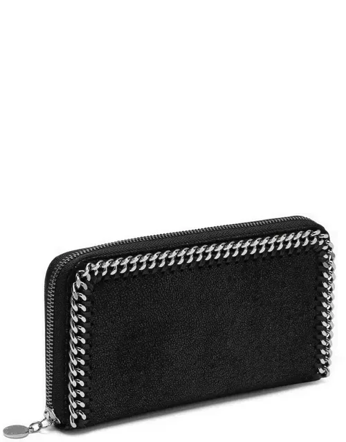 Black zip around Falabella wallet