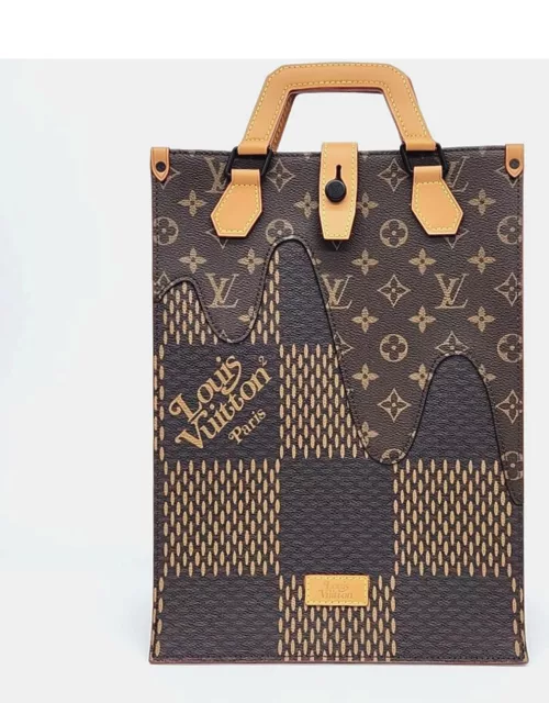Louis Vuitton Brown Damier Ebene Canvas Nigo Mini Tote Bag