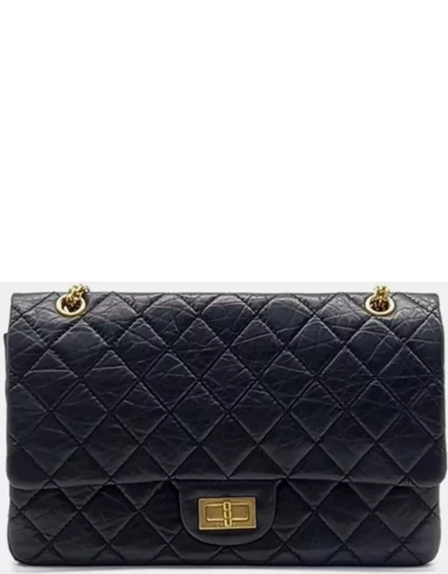 Chanel Black Leather Reissue Double Flap Bag