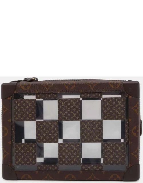 Louis Vuitton Brown Monogram Chess Canvas Soft Trunk Shoulder Bag