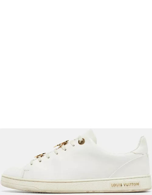 Louis Vuitton White Leather Frontrow Sneaker
