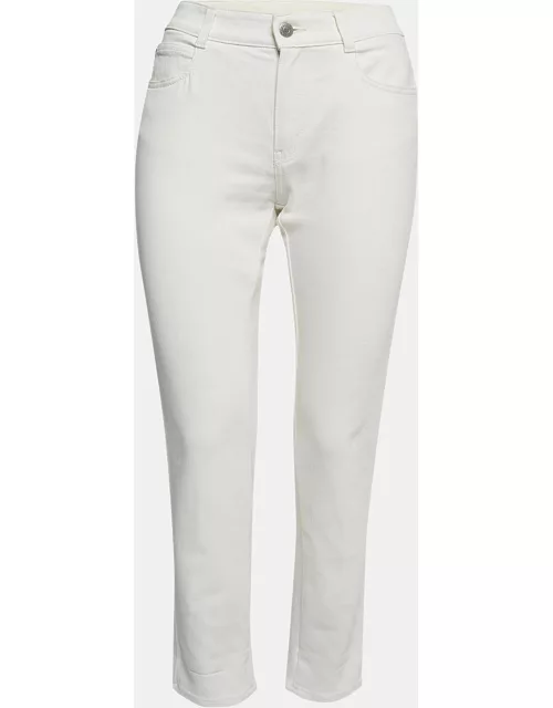 Stella McCartney White Hem Printed Denim Jeans M Waist 28"
