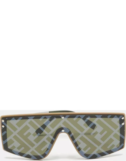 Fendi Green/Black FF M0076/G/S Shield Sunglasse