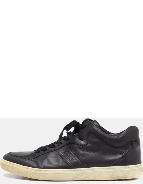 Tod's Midnight Blue Leather Low Top Sneaker