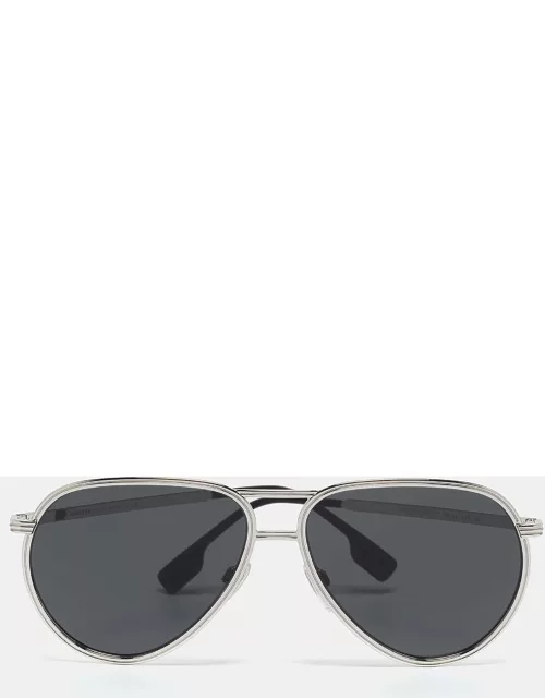 Burberry Black/Silver B 3135 Scott Aviator Sunglasse