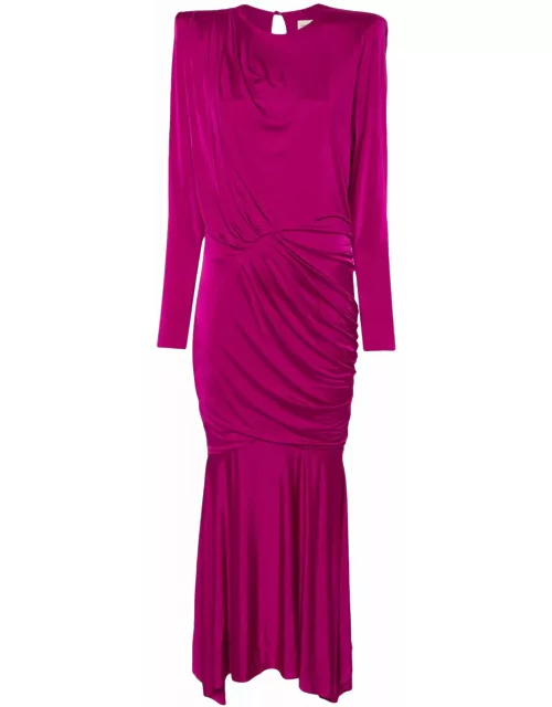 Alexandre Vauthier Fuchsia Pink Stretch-design Dres