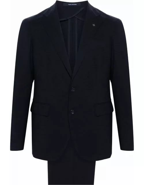 Tagliatore Navy Blue Single-breasted Wool Suit