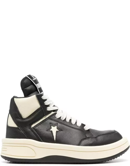 DRKSHDW Turbopwn Sneakers In Black Leather