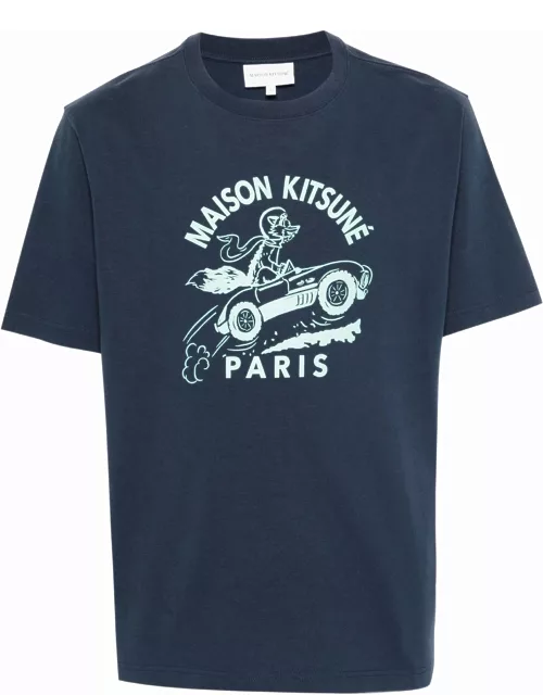 Maison Kitsuné Maison Kitsune T-shirts And Polos Blue