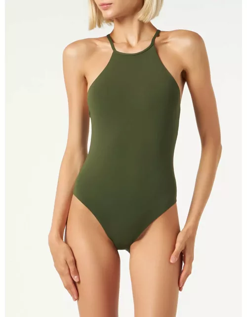 MC2 Saint Barth Military Green One Piece Swimsuit