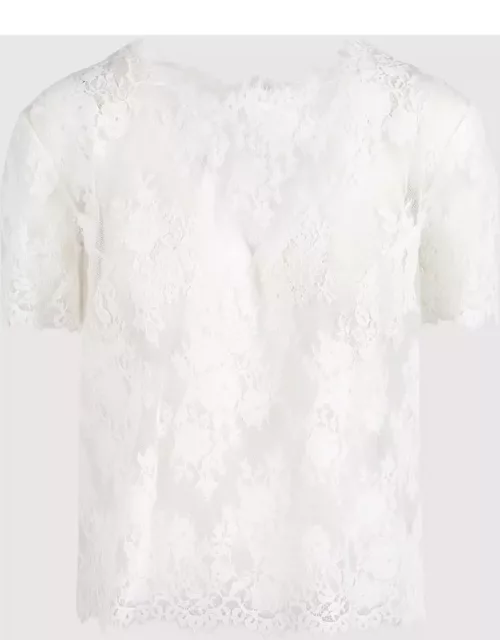 Ermanno Scervino Boxy T-shirt With Lace