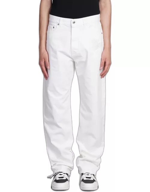 Off-White Jeans In White Cotton