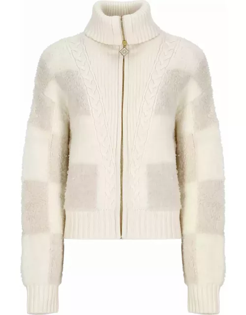 Casablanca Ivory Wool Blend Sweater