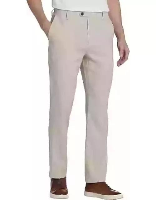 Joseph Abboud Men's Modern Fit Linen Blend Pants Moonstruck
