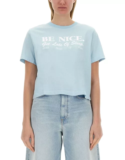 sporty & rich cropped t-shirt
