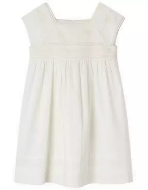 Framboise white dress in cotton