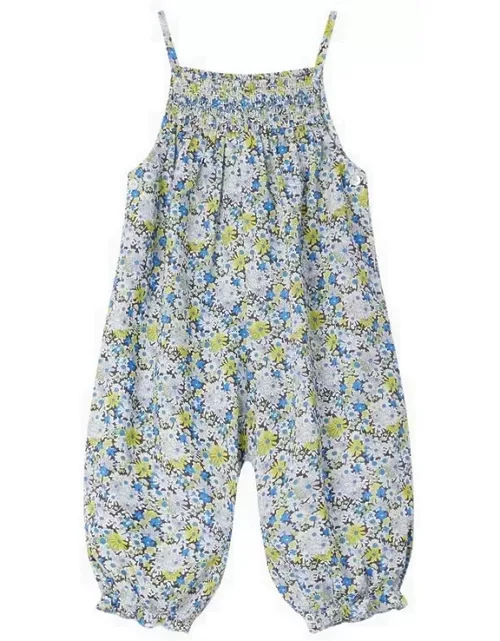 Lilisy cotton dungarees with floral print