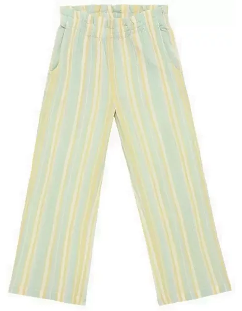 Striped cotton trouser
