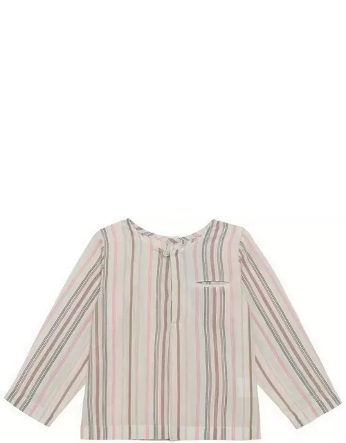 Multicoloured striped cotton Gaugin tunic