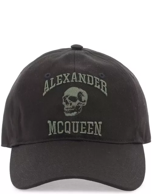 ALEXANDER MCQUEEN varsity skull baseball cap