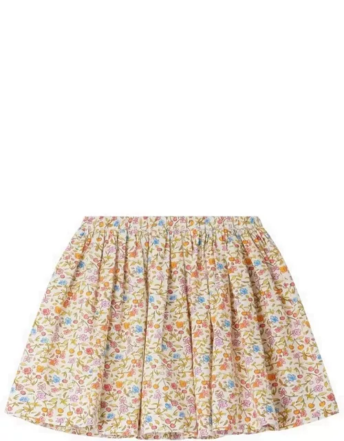 Suzon orange cotton skirt