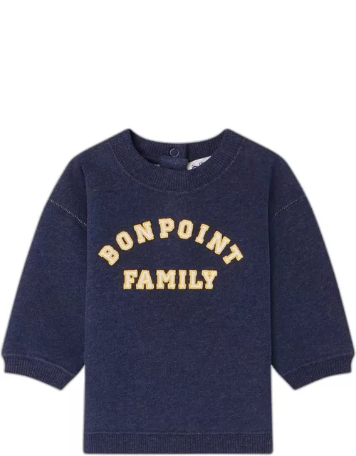 Dady indigo blue cotton sweatshirt