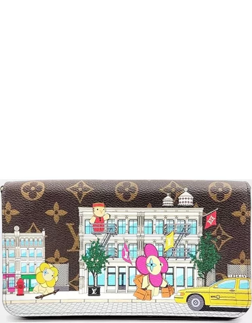 Louis Vuitton Brown Monogram Canvas Vivienne New York Soho Pochette Felicie Clutch Bag