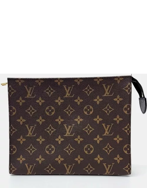 Louis Vuitton Brown Monogram Canvas Pochette Toilette Clutch Bag
