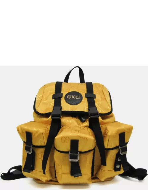 Gucci Yellow/Black GG Nylon Off The Grid Backpack