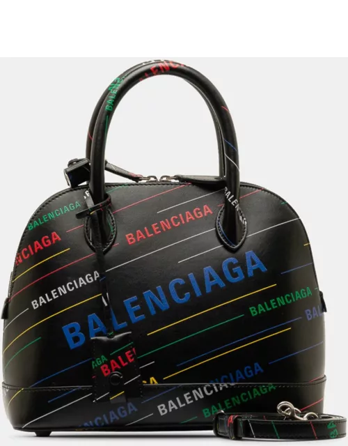 Balenciaga Black Leather Leather Ville Top Handle Satchel Bag