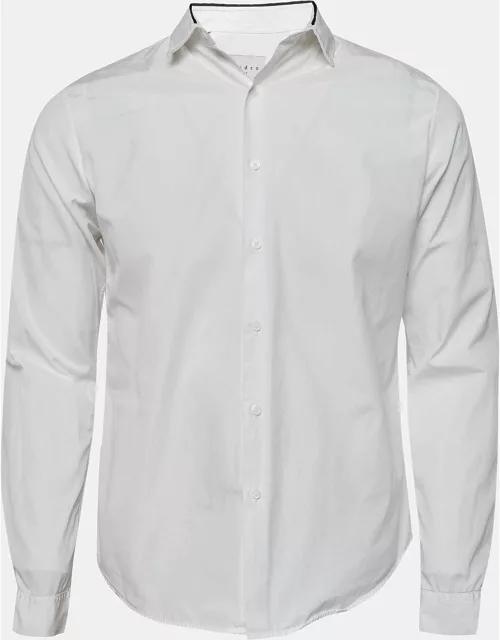 Sandro White Cotton Long Sleeve Shirt