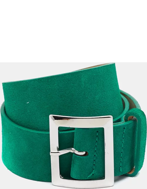 Dsquared2 Green Suede Buckle Belt