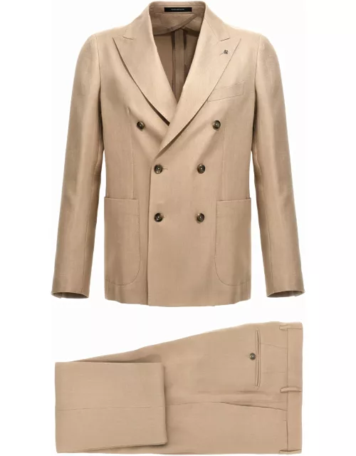 Tagliatore Double-breasted Linen Suit