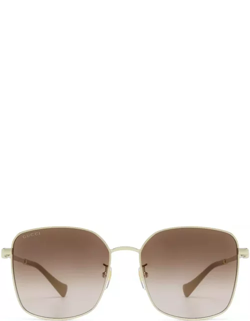 Gucci Eyewear Gg1146sk Gold Sunglasse