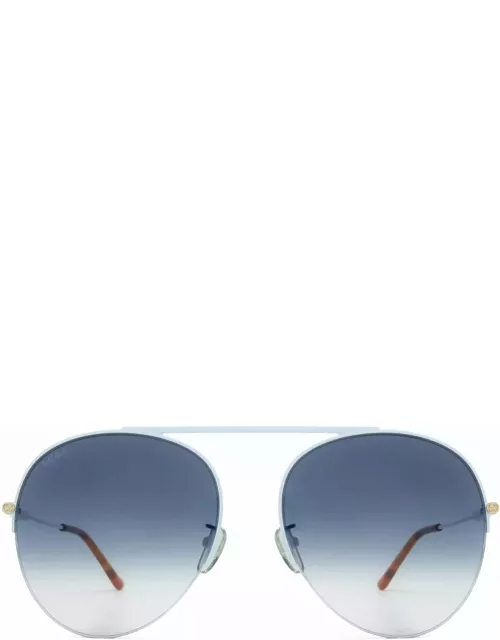 Gucci Eyewear Gg1413s Blue Sunglasse