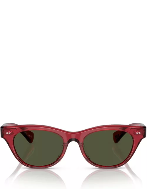 Oliver Peoples Ov5541su Translucent Red Sunglasse