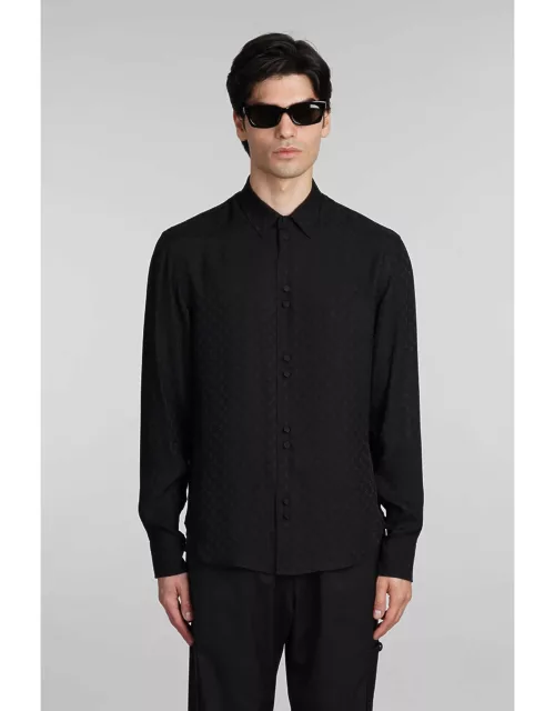 Palm Angels Shirt In Black Silk