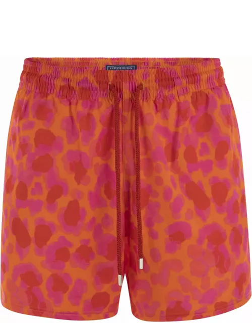 Vilebrequin Stretch Beach Shorts With Patterned Print