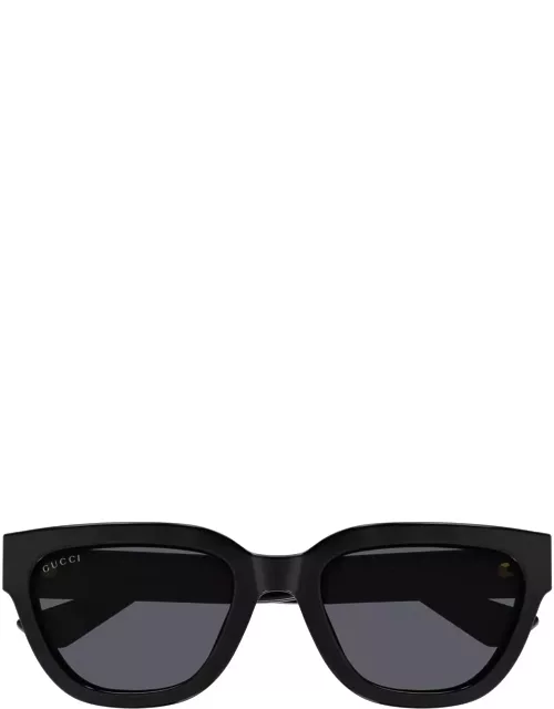 Gucci Eyewear Gg1578s Linea Gg Logo 001 Black Grey Sunglasse