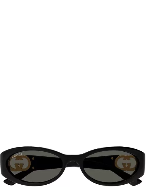 Gucci Eyewear Gg1660s Linea Gucci Lido 001 Black Grey Sunglasse