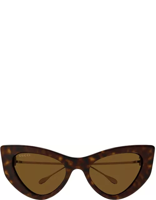 Gucci Eyewear Gg1565s Line Fork 002 Havana Sunglasse