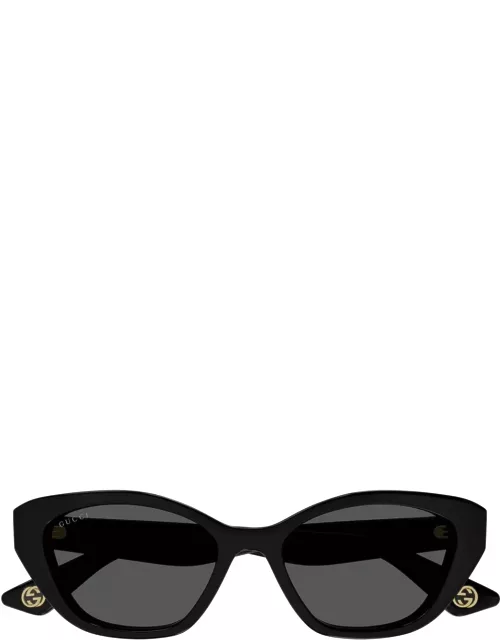 Gucci Eyewear Gg1638s Linea Lettering 001 Black Grey Sunglasse