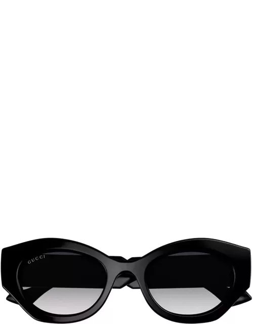 Gucci Eyewear Gg1553s Linea Gucci Lido 001 Black Crystal Grey Sunglasse