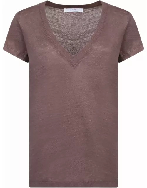 IRO Linen T-shirt In Brown