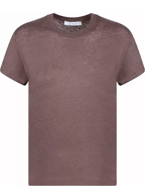 IRO Brown Linen T-shirt