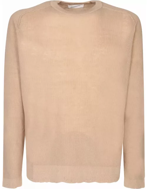 Atomo Factory Beige Linen And Cotton Sweater