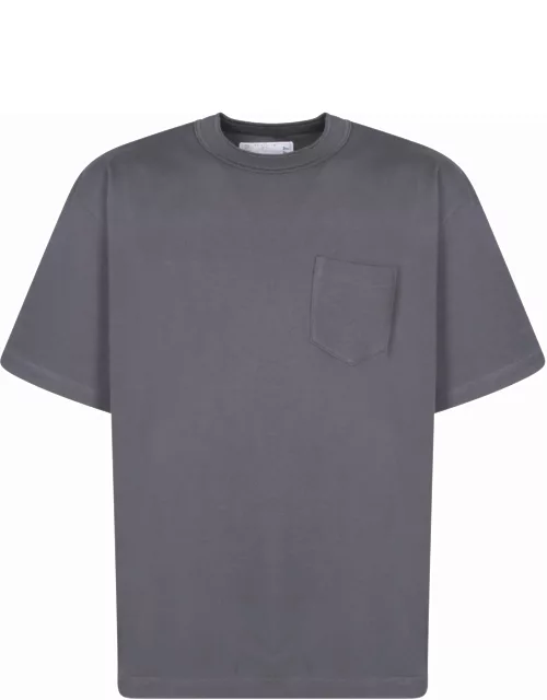 Sacai Grey Cotton T-shirt
